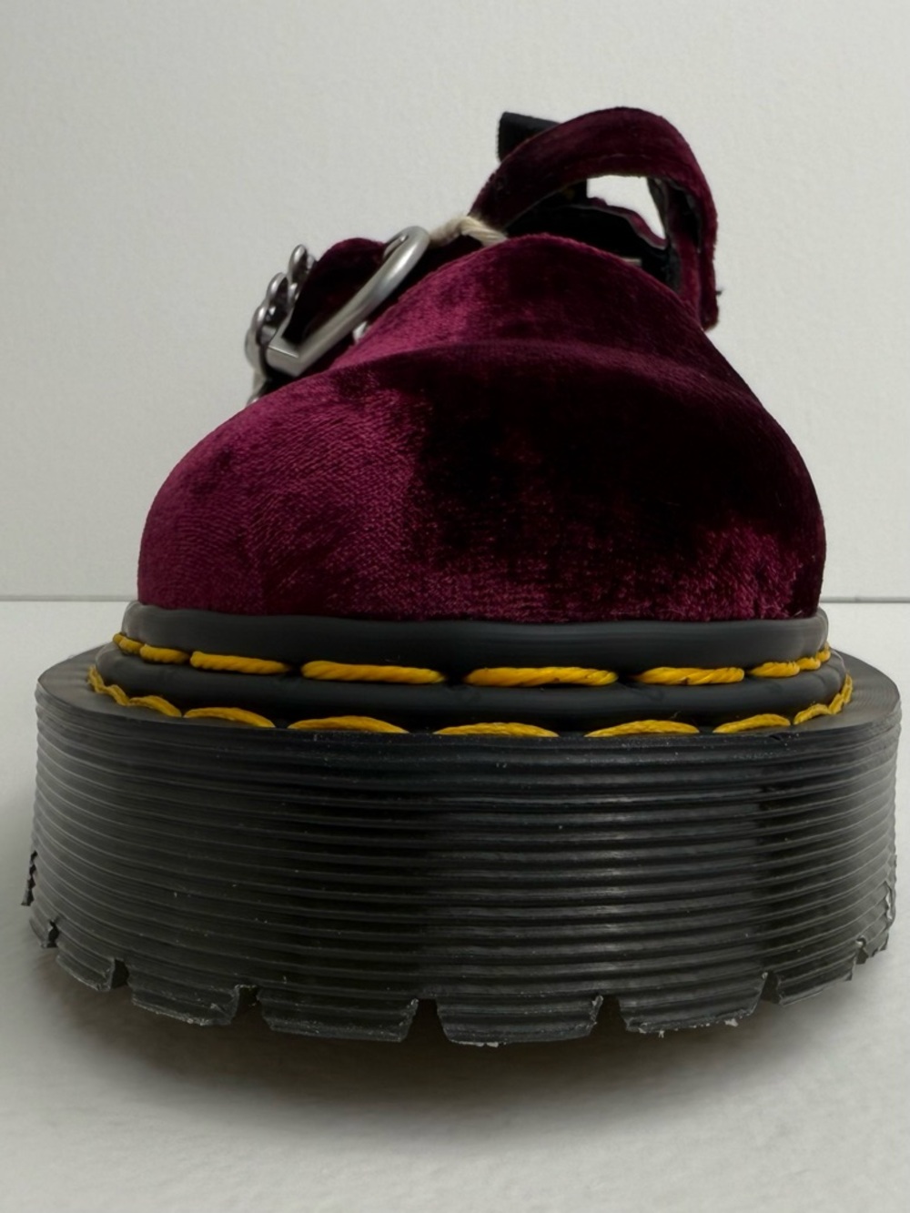 Dr. Martens x Heaven Marc Jacobs Addina Velvet Shoes Cherry Red Mary Janes UK 6 - Picture 11 of 17